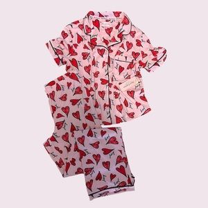 NWT Juicy Couture Pink Juicy Heart Pajama Set